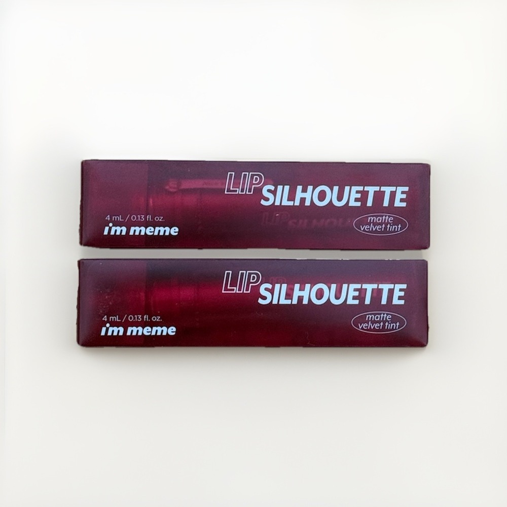 2x Memebox I'm Meme Lip Silhouette Matte Velvet Tint Flare‎ Coral 03 NIB